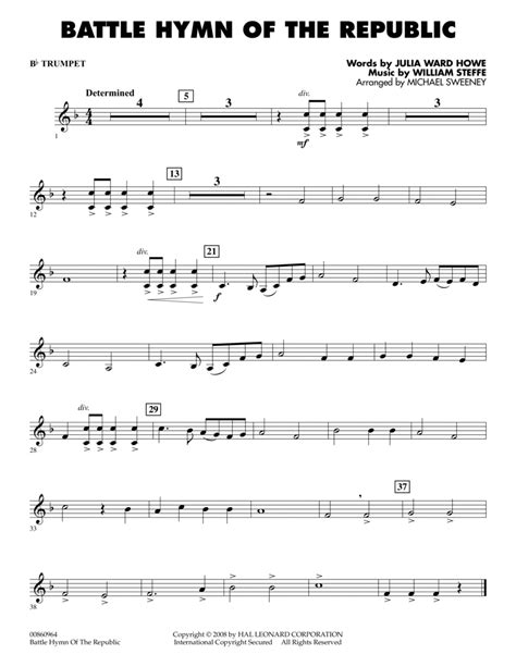 battle hymn of the republic trumpet sheet music|michael kravchuk lead sheet.